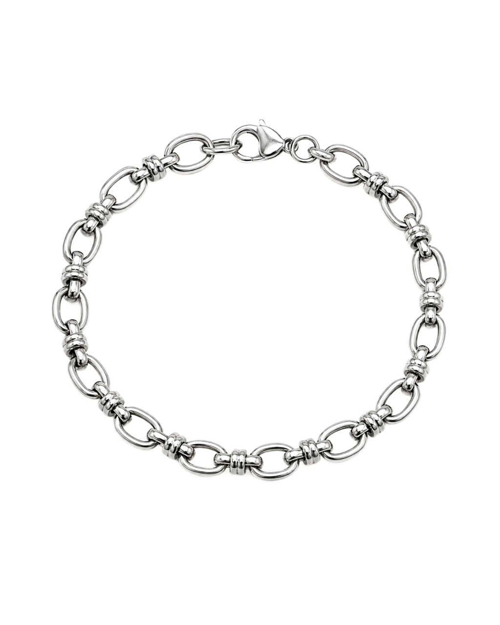 Cleo Bracelet – brățară argintie oval link din oțel inoxidabil | Sanni