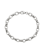 Cleo Bracelet – brățară argintie oval link din oțel inoxidabil | Sanni