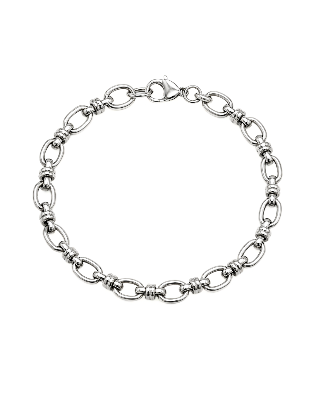 Cleo Bracelet – brățară argintie oval link din oțel inoxidabil 316L | Sanni