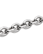 Nola Chain – detaliu lănțișor argintiu clasic din oțel inoxidabil 316L | Sanni