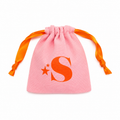 Săculețul Sanni™ – pouch roz pentru bijuterii Sanni din canvas | Sanni
